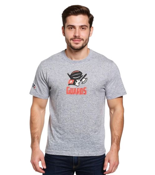 European League Of Football Helvetic Guards 3 T-Shirts grau meliert