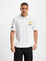 Polo blanc brillant de la Ligue européenne de football Fehérvár Enthroners Polo blanc brillant de la Ligue européenne de football Fehérvár Enthroners