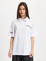 Polo blanc brillant des Ravens de Munich de la Ligue européenne de football Polo blanc brillant des Ravens de Munich de la Ligue européenne de football