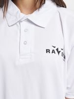 Polo blanc brillant des Ravens de Munich de la Ligue européenne de football Polo blanc brillant des Ravens de Munich de la Ligue européenne de football