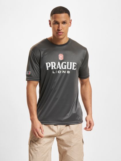 European League Of Football Prague Lions 5 T-Shirts tiefschwarz