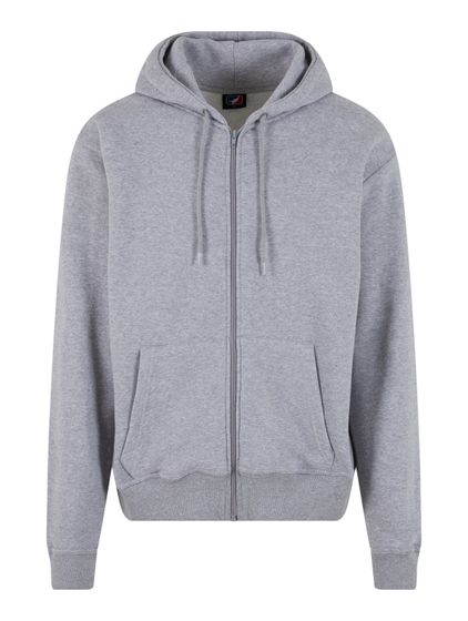 European League Of Football Blanko Zip Hoodies grau meliert