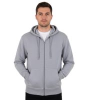 European League Of Football Blanko Zip Hoodies grau meliert