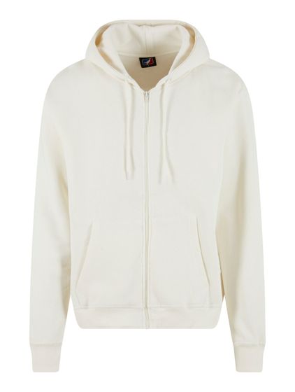 European League Of Football Blank Zip Hoodies Antique White