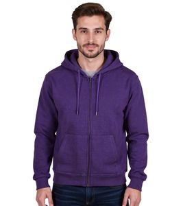 European League Of Football Blank Zip Hoodies acai