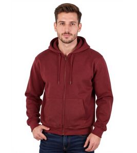 European League Of Football Blank Zip Hoodies zinfandel