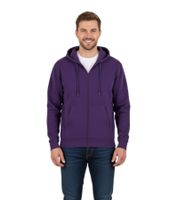 European League Of Football Blank Zip Hoodies Tillandsia Purple