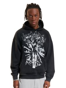 Favela Dawn Black Washed Hoodies black washed