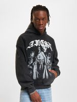 Favela Fear Hoodies Black Washed