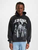 Favela Fear Hoodies Black Washed