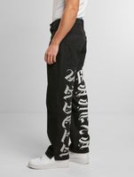 Favela embroidery baggy pants black