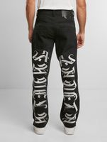 Favela embroidery baggy pants black