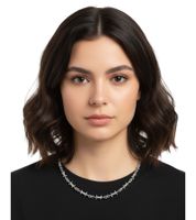 fainz Drahtketten Silberne Kette Unisex Modische Edelstahl Kette mit Drahtoptik Edelstahl 