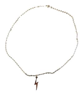 fainz Bolt Kette mit Blitz Edelstahl