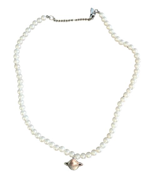 fainz Unisex Pearl Kette mit Planet Perlen 