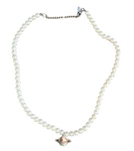 fainz Unisex Pearl Kette mit Planet Perlen 