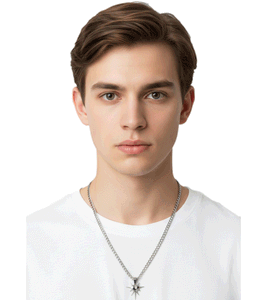 Collana unisex fainz Spike Heart - Audace e di carattere - Acciaio inossidabile