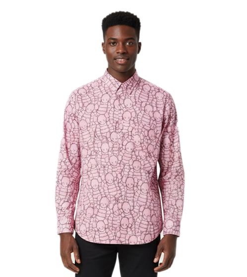 Comme des Garçons SHIRT Long-Sleeve Graphic Shirt – FH-B023-W21 Pink