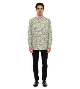 Chemise homme CDG FH-B033-W21 en coton imprimé G