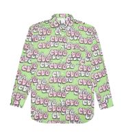 Camisa CDG para hombre FH-B033-W21, algodón, estampado G