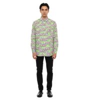 Camisa CDG para hombre FH-B033-W21, algodón, estampado G