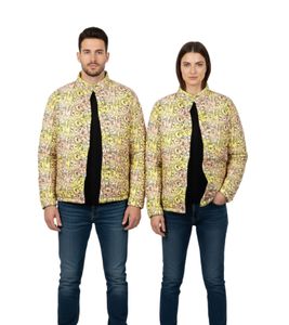 Comme des Garçons SHIRT Unisex Print Jacke FH-J006-W21 Hochwertige Designerjacke mit künstlerischem Allover-Muster Mehrfarbig