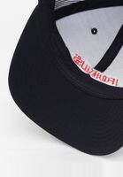 Gorra FOKUS x DEF, elegante gorra de carreras con cierre ajustable en negro y rojo