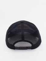 Gorra FOKUS x DEF, elegante gorra de carreras con cierre ajustable en negro y rojo