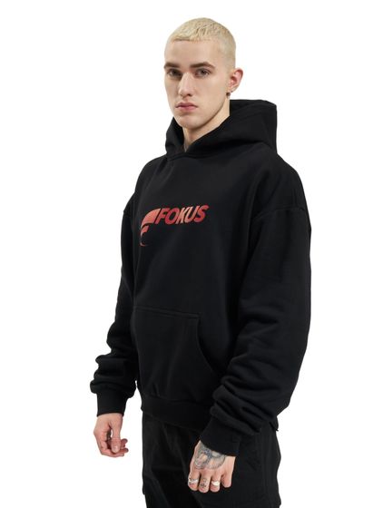 Focus x Def Logo Hoody Black