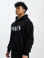 Sweat à capuche uni Fokus x Def noir