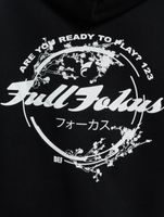 Sweat à capuche Focus x Def Japan noir