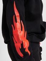 Fokus x Def Racer Men's Hoodie with Kangaroo Pocket, Black/Red