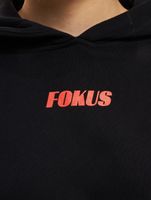 Fokus x Def Racer Men's Hoodie with Kangaroo Pocket, Black/Red