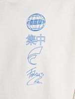 Sweats à capuche Focus x Def World prêts à teindre/bleu cobalt