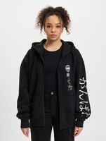 Sweats à capuche zippés Fokus x Def World noir/blanc cassé