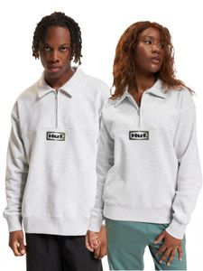 Pull polaire HUF Slate Quarter Zip gris chiné