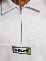 Pull polaire HUF Slate Quarter Zip gris chiné