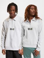 Pull polaire HUF Slate Quarter Zip gris chiné