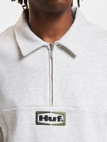 Pull polaire HUF Slate Quarter Zip gris chiné