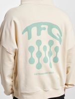 Sweat à capuche zippé Franchise TFG beige clair délavé