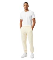 Aries Premium Temple Jogging Pants: High-quality streetwear look with drawstring and elasticated leg openings, alabaster.