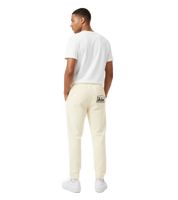 Aries Premium Temple Jogging Pants: High-quality streetwear look with drawstring and elasticated leg openings, alabaster.
