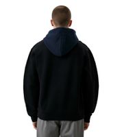 Marni Herren Kapuzenpullover mit kleiner Logo-Stickerei auf der Brust Designer-Hoody Marineblau