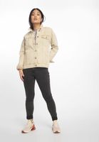 Chaqueta vaquera extragrande color arena de Missguided