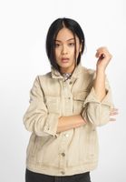 Chaqueta vaquera extragrande color arena de Missguided