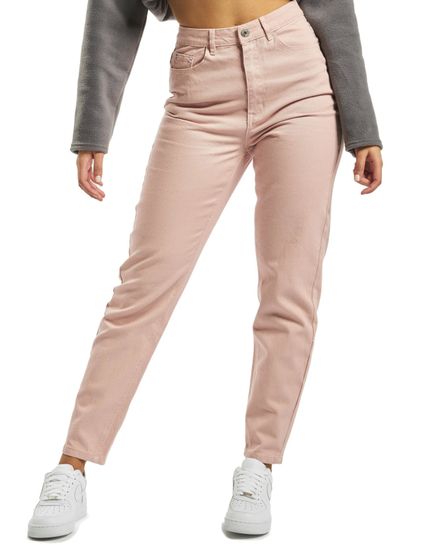 Missguided Riot co-ord mom jeans in pink