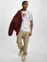 Camiseta deportiva con cuello redondo y logotipo de GRIND Inc. blanca