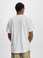 Camiseta deportiva con cuello redondo y logotipo de GRIND Inc. blanca