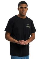 GRIND Inc. Maglietta nera con scollo a R inquietante