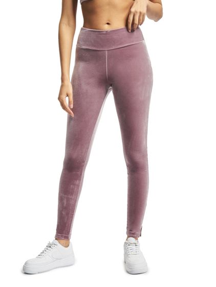 Reebok CL NY velour leggings in smoky orchid